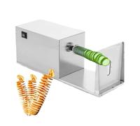 Coupe-pommes de terre en spirale automatique - Coupe-tornade électrique pour légumes et fruits - Parfait pour faire des frites et des spirales, idéal pour pommes de terre et concombres