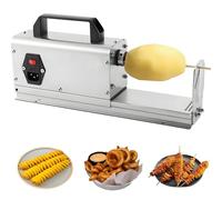 Coupe-Pommes de Terre en Spirale Tornado pour Concombre, trancheuse de Pommes de Terre électrique Tornado 3 en 1, Acier Inoxydable avec poignée, il est spécialement conçu pour Un Usage Commercial