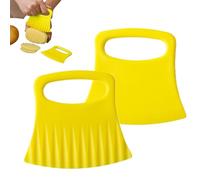 Coupe-pommes de terre froissé pour pommes de terre - 2 outils de coupe de savon de pommes de terre, outils de coupe ondulés multifonctionnels pour cuisine, camping et pique-nique