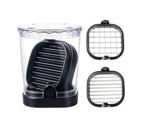 Coupe-pommes de terre manuel 3 en 1 - Coupe-pommes de terre en acier inoxydable avec boîte multifonction intégrée pour fraises, préparation rapide de collations de cuisine