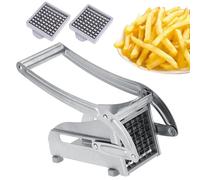 Coupe-pommes de terre pour faire des frites - Base d'aspiration antidérapante pour une utilisation manuelle, trancheuse, trancheuse, hachoir, cuisine, carotte, fruits, Veg