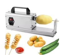 Coupe-pommes de terre, spiraleur de légumes, coupe-frites automatique en acier inoxydable, coupe-pommes de terre électrique Tornado pour usage domestique et commercial