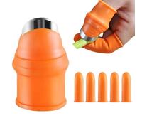 Coupe-pouce en silicone de qualité alimentaire résistant aux coupures | Protection des doigts et outil de récolte pour le camping, la cuisine, le jardin, pour les poivrons et l'ail