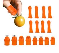 Coupe-Pouce en Silicone - Outils de Récolte de Légumes 16 Pièces - Couteau de Cueillette pour Fruits et Légumes | pour Aubergines Poivrons Tomates Haricots Verts Pastèques Céleris Fraises et Cerises