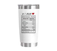 Coupe pour maman - tasse à café pour maman, tasse d'eau décorative, tasse pour la fête des mères, tasse de voyage isothermique de 20 onces pour maman | ornement de tasse à thé fantaisie, M