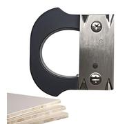 Coupe- pour tôle, ponceuse à chanfrein et rondelle pour bois, coupe manuelle antidérapante en acier inoxydable pour tôle PVC ABS sur bords droits et incurvés