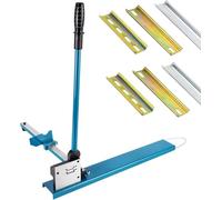 Coupe-rail Din à double rainure avec règle de 50 cm, machine de découpe de goulottes pour couper des rails en acier/aluminium à fente de 35 mm de largeur, 7,5 mm de hauteur blue