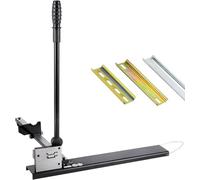 Coupe-rail Din à double rainure avec règle de 50 cm, machine de découpe de goulottes pour couper des rails en acier/aluminium à fente de 35 mm de largeur, 7,5 mm de hauteur black