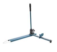 Coupe-rail DIN - Coupe-rail DIN en aluminium - Coupe-rail manuel - Rail à double trou avec règle pour couper l'acier et l'aluminium (bleu)