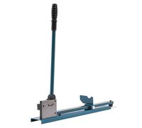 Coupe-rail DIN DIN - Machine de découpe de rail à double trou - Avec règle - Coupe-rail en aluminium - Guide manuel - Règle de mesure DC-35 Rail large - Bleu