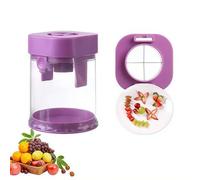 Coupe-raisin pour les tout-petits, outil de coupe de quart de trancheuse en 4 pièces pour trancher raisins, fraises, tomates