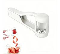 Coupe-raisin - Trancheuse de raisin pour les tout-petits - En acier inoxydable - Outil de coupe rapide - Poignée ergonomique antidérapante pour tomates cerises, fraises, gadgets de cuisine, salade