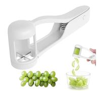 Coupe Raisins pour Bébé, Coupe Raisins pour Tout Petits, CoupeTomates Cerises Fraises, Outil de Quartier pour Salade de Fruits et Légumes (Blanc)