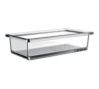 coupe rectangulaire en verre emco liaison pour rampe, verre cristal transpare...