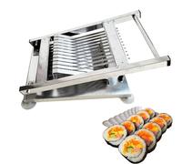 Coupe-rouleau à sushis en acier inoxydable - Machine à rouler le riz manuelle pour restaurants japonais, snack-bars et hôtels