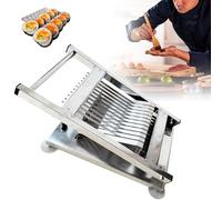 Coupe-rouleau de sushi commercial pour restaurants japonais et snack-bars, machine à trancher manuelle à boules de riz avec options de segment
