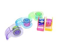 Coupe-ruban, distributeur de ruban, fournitures de bureau 5 pièces Mini distributeur de ruban 1 cm distribution de ruban à paillettes dorées dispositif de ruban à paillettes de couleur