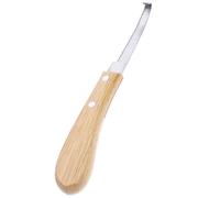 Coupe-sabots en Acier Inoxydable, Manche Bois Marron, Droit | Outil de Réparation des Sabots, Léger et Antidérapant, Facile à Nettoyer, pour Moutons et Chèvres Couleur Aléatoire