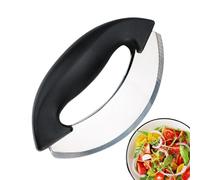 Coupe-salade | Broyeur à salade en acier inoxydable - Hachoir double tranchant avec poignée antidérapante, ustensile de cuisine, coupe-légumes pour légumes, fruits, pâte