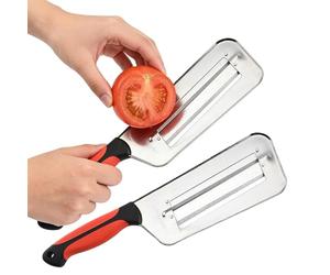 Coupe-Salade - Ensemble Ergonomique Deux Pièces En Acier Inoxydable | Trancheur De Chou Râpe | Pour Maison Carottes Fruits Sauté Préparation Des Repas Cuisine Couteau Hachoir Universel