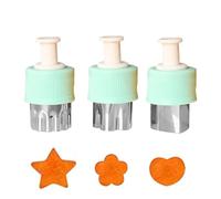 Coupe-sandwich - 3 pièces Sauveur du temps de collation, ensemble de formes de coupe-légumes, tampons à biscuits pour mini alimentaire en acier inoxydable | Moule à tampons à pâtisserie, emporte