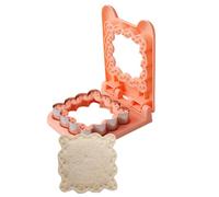 Coupe-sandwich - Corche-biscuits En Acier Inoxydable, Décros Sandwich Au Pain De Scellant | Cutter De Toast Pour Les Bento Box, Cookie Maker Cutters Pour L'école, Les Pique-niques, Less Vacanc