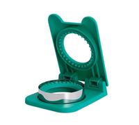 Coupe-Sandwich en acier inoxydable, moule de boîte à déjeuner, décor de multiples formes, moule à pain grillé, scelleur, outil de coupe à rabat(Green Circle)