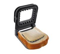 Coupe-sandwich scellant ustensile de cuisine pour préparation des repas | Coupe sandwich pour petit-déjeuner pour la maison, restaurant, stand de rue, famille, maman, papa, parents, cuisine, noir