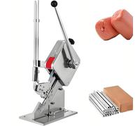 Coupe-saucisses manuel, machine à nouer des sacs, coupe-joint en forme de U avec boîtier réglable pour la transformation alimentaire commerciale, vente au détail