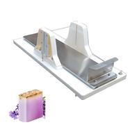Coupe-savon en acrylique avec taille de coupe réglable, échelle transparente pour trancher le savon, le fromage et le beurre sans effort
