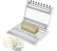 Coupe-Savon Professionnel Multi-Fils en Alliage d'Aluminium, Épaisseur Réglable 2cm/2,5cm/3cm, Longueur de Coupe 35cm, Outil de Découpe Précis pour Savon Artisanal, Bougies, Fromage et DIY