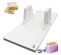 Coupe-savon réglable avec fil unique et échelle transparente pour savon, fromage, beurre, gâteau, pain