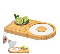 Coupe-sel en bois - Margarita Salottrimmer, Ompinda Bamboo Glass Rimmer | Bar Cocktails Rimmer Salt Rimming Plateau en sucre, Bar Maison Bar Lime Assaisonnement Accessoires Outils pour boîtes de nuit