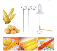 Coupe-spirale multifonctionnel en acier inoxydable et plastique pour pommes de terre, carottes, concombres YYV