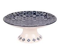 Coupe sur pied 30 cm Almada - Table Passion - Bleu - Grès Bleu G