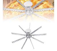 Coupe-tarte complet, marqueur à tarte 5/6/7/8/9/10/12 tranches en alliage d'aluminium, séparateur de portions pour cuisine, fête, maison commerciale (9 coupures)