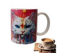 Coupe,Tasse à café | Tasse à café Tasse pour animaux de compagnie Tasse en céramique | Tasse polyvalente mignonne peinte à la main pour homme femme mère père amis amateur de café