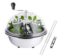 Coupe-tiges et Feuilles Manuel, 40 cm, à Lame rotative, avec Couvercle Transparent, idéal pour la Culture hydroponique de bourgeons, Fleurs et Plantes.