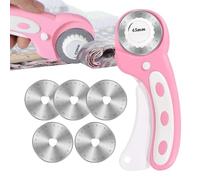 Coupe-tissu rotatif - Coupe-tige de qualité supérieure de 45 mm | Bouton de sécurité du coupe-changement rapide pour couper la de de l'applique rembourrée