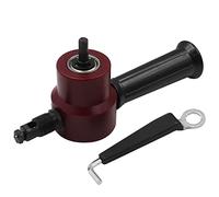 Coupe-tôle Double tête fer grignoteuse outil de coupe perceuse électrique accessoire Modification plaque poinçon ciseaux réglable Pour la tonte(Set B)