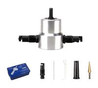 Coupe-tôles à double tête pour perceuse, grignoteuse en métal, cisaille électrique pour grignoteuse de tôle de fer