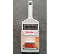 coupe tomate Metaltex , coupe tomate avec guide de protection .lames inox