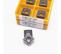 Coupe-tour CNC SCMT09T304 VP15TF UE6020 US735, Inserts en carbure de coupe, outils de tournage for l'acier inoxydable, 10 pièces(SCMT09T308 UE6020)