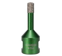 Coupe-trou fileté industriel M14 avec revêtement diamantin pour une coupe rapide et propre sur le verre céramique et les surfaces solides - Coupe diamantine professionnelle pour pierre