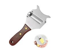 Coupe Truffe, Trancheur de Truffes Einstellbare Inox avec Poignée en Bois Trancheur de Truffes Rasoir Professionnelle Eminceur en Inox avec Trou Suspendu für Zuhause Küche Von Chocolat Beurre Käse