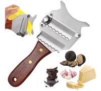 Coupe Truffe, Trancheur de Truffes, Lames Ondulées, Truffe Coupe-Fromage, Rasoir à Truffe Professionnelle Râpe à Fromage, Rasoir Chocolat en Acier Inoxydable pour Légumes, Ail, Champignons
