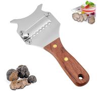 Coupe Truffe,Trancheur de Truffes, Truffe Coupe-Fromage, rape a truffe,Rasoir à Truffe, Rasoir à Truffe Trancheuse à Fromage à Truffe Réglable avec Poignée en Bois pour Légumes, Ail, Champignons