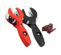 Coupe-tube À Cliquet 2-en-1 Pour Coupes Précises, 6-23mm (1/4"-7/8"), Mécanisme Rotatif 360°, Lame En Acier Avec Rechange, Poignée Ergonomique Pour Plomberie Et Espaces Réduits(red)