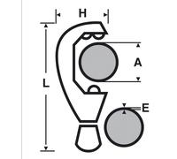 Coupe-tube acier Ø 21-60 mm VIRAX - 210120