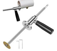 Coupe-tube intérieur - Acier inoxydable 304 280 mm | Outil de coupe interne en PVC réglable | Accessoire de plomberie de perçage | Coupe-tube de tuyau ergonomique pour installation de réparation à